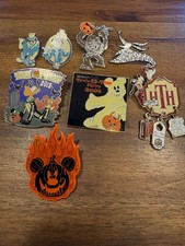 Disney Halloween Pin 8pc LE 2000 Tower of Terror Haunted Mansion Zero Star Wars picture