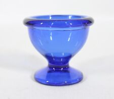 RARE VINTAGE COBALT BLUE GLASS EGG CUP  2