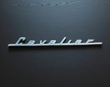 1937 Graham Cavalier Emblem Script Hood Side Or Rear Mounted - No Mounting Pins picture