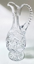 Edwardian Antique 1890 Cut Crystal 11” Jug picture