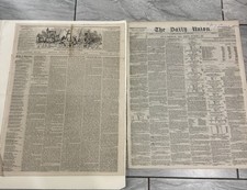The Liberator Boston Oct 2 1863 & The Daily Union Washington Nov 3 1865 picture