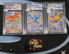 ACE 10 Sequential Set Moltres Articuno Zapdos 30th Celebrations Graded Cards picture