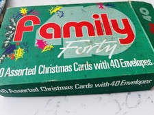 Gorgeous boxed set of 42 genuine VINTAGE RETRO 1970’s CHRISTMAS CARDS - AMAZING picture