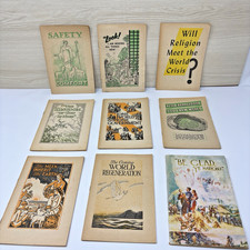 Watchtower Pamphlet Lot of 9 from 30's, 40's, 50's IBSA VTG picture