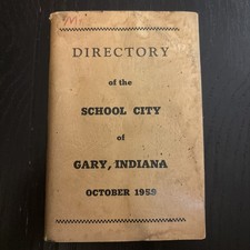 Vintage Gary, Indiana (October 1959) City School Directory picture