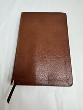 1983 oxford holy bible niv brown leather red letter picture