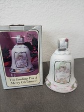 1998 Enesco Precious Moments I'm Sending You A Merry Christmas Porcelain Bell 4