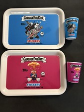 2x GET A GRIP GARBAGE PAIL KIDS SORTING TRAY + CUP COMBOS ADAM BOMB & NASTY NICK picture