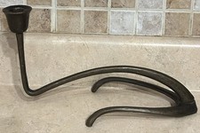 Vintage 1992 Scott Nelles Candle Holder post modern balanced bronze sclpture picture