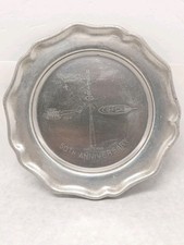 RARE Vtg Boeing Aviation Co. 50th Anniversary Tray SST Totem B&W 1916-1966 picture