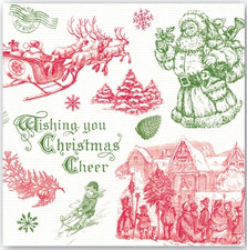 ❦ New MICHEL DESIGN WORKS 20 Luxury Luncheon Napkin CHRISTMAS DINNER Tableware picture