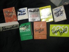 3 SIGNED BOOK OF MATCHES FROM OUR FAV RESTURANTS SIGNED BY GOODFELLA HENRY HILL picture