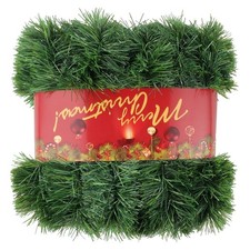 50FT Green Christmas Garland Decorations, Christmas Artificial Pine Greenery Gar picture