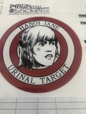 Hanoi Jane's Urinal Stickers Jane Fonda (5- PACK OF DECALS) Brand New picture