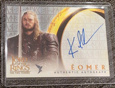 Lord of The Rings Return King LOTR ROTK Eomer Karl Urban Autograph Signed Card picture