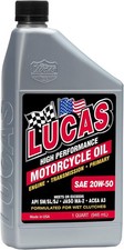 Lucas Oil 10700 High Performance SAE 20W-50 Motorcycle Oil - 1 Quart (Pack of 6) picture
