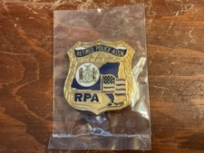 Retired Police Assn. Of The Stare Of New York Inc. badge Pin - Gold Tone picture