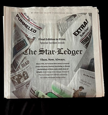 The Star Ledger Newspaper 2/2/25- Final Print Ever with all inserts NEW MINT picture