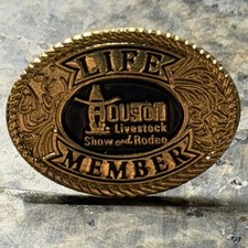 Houston Livestock Show And Rodeo Life Membership pin picture