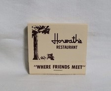 Vintage Matchbook Horwath's Restaurant Elmwood Park Illinois Advertising Full picture