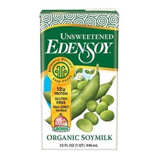 EdenSoy Unsweetened Organic Soy Milk 32 Fl Oz Non-GMO Vegan Shelf Stable picture