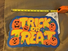NEW VINTAGE PECK TRICK OR TREAT HALLOWEEN DIE CUT (2 SIDED) picture