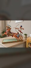 Vintage Veronese 2000 Egyptian Chariot Archer Statue Pharaon Figurine w/ Box picture