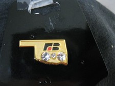 Oklahoma Farm Bureau insurance Lapel Pin Gold tone + Stones picture
