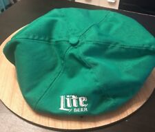 Vtg Miller Lite Beer Hat Green Snap Button Bill SnapBack Made In USA picture