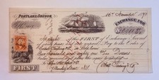 JA63 1841 Henry W. Corbett Henry Failing First of Exchange Portland Oregon $2081 picture
