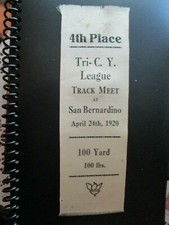 SAN BERNARDINO, CA. - Early Silk Ribbon - 1920 picture