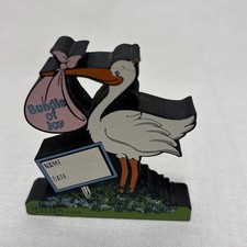 Vintage Sheila’s 2000 Bundle Of Joy Stork Personalized Ornament picture