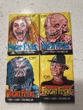 1988 Topps Fright Flicks Wax Packs - 4 unopened packs picture
