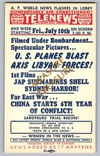 C.1944 CHICAGO IL RANDOLPH THEATER WW2 JAPAN CHINA NEWS REEL TELENEWS FILM AD F8 picture