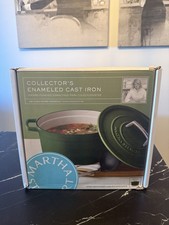 Martha Stewart 6 Qt Enameled Cast Iron Casserole Spinach Discontinued picture