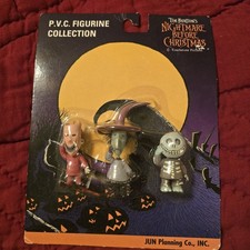 Rare Nightmare Before Christmas BARREL & SHOCK & LOCK PVC Figures 1998  picture