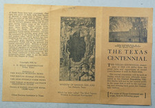 Texas Centennial 1936 Scarce Announcement from Dallas Morning News 1935  9 1/2 