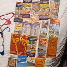 Vintage1930s 1940s ,50s,60s,70s Road Maps & Travel Guides Lot 19 maps picture