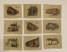 Lot Of 9 Vtg 1939 Will’s Cigarettes 2nd Series Tobacco Cards Old Inns picture