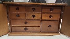 Vintage Asian Japanese Tansu Jewelry Box Apothecary Cabinet Chest of Drawers picture