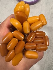 Vintage Bakelite marble 23 pieces Butterscotch picture