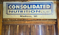 Consolidated Nutrition, L.C. Madison WI Blue & White Advertising Sign picture