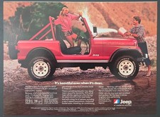1982 PRINT AD Jeep CJ Renegade 