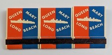 Vintage RMS Queen Mary Ocean Liner Long Beach CA Matchbooks Lot of 3 Full Match picture