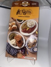 2026 CRACKER BARREL LUNCH/DINNER RESTAURANT MENU OLD COUNTRY STORE picture