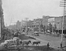 Canal Street New Orleans Lousiana circa 1897 Until early 1800s Fre- Old Photo picture
