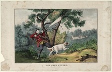 The Deer Hunter Vintage 1850s Hunting Scene Photo Reprint Wall Art picture