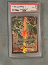 2013 Pokemon Dragons Exalted Rayquaza #123 PSA 8 POR Very Rare POP 3 picture