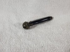 Antique Crotal Bell Hand Rattle Toy Turned Wood Ebonized Handle No 1 Early 1900s picture
