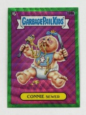 2022 Topps Chrome Garbage Pail Kids Connie Sewer 198b Green Wave Refractor /299 picture